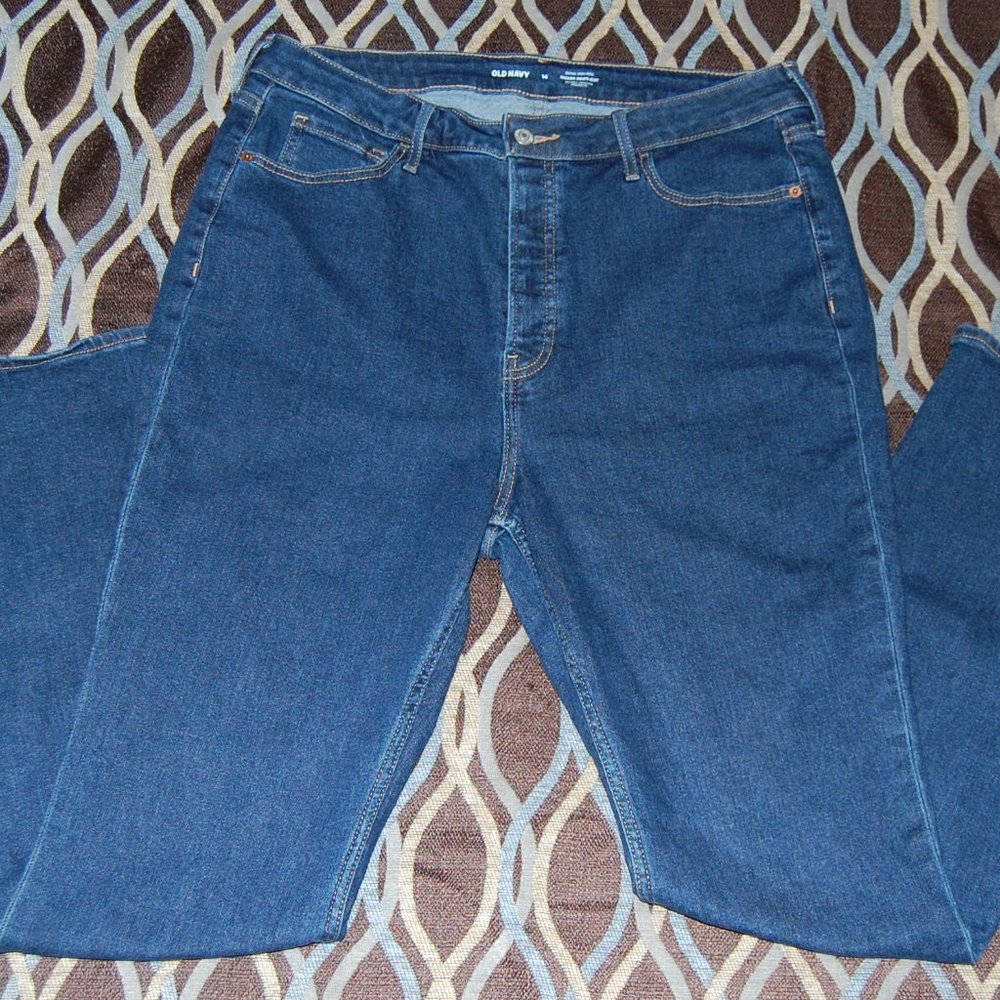 Old Navy, extra high rise jeans